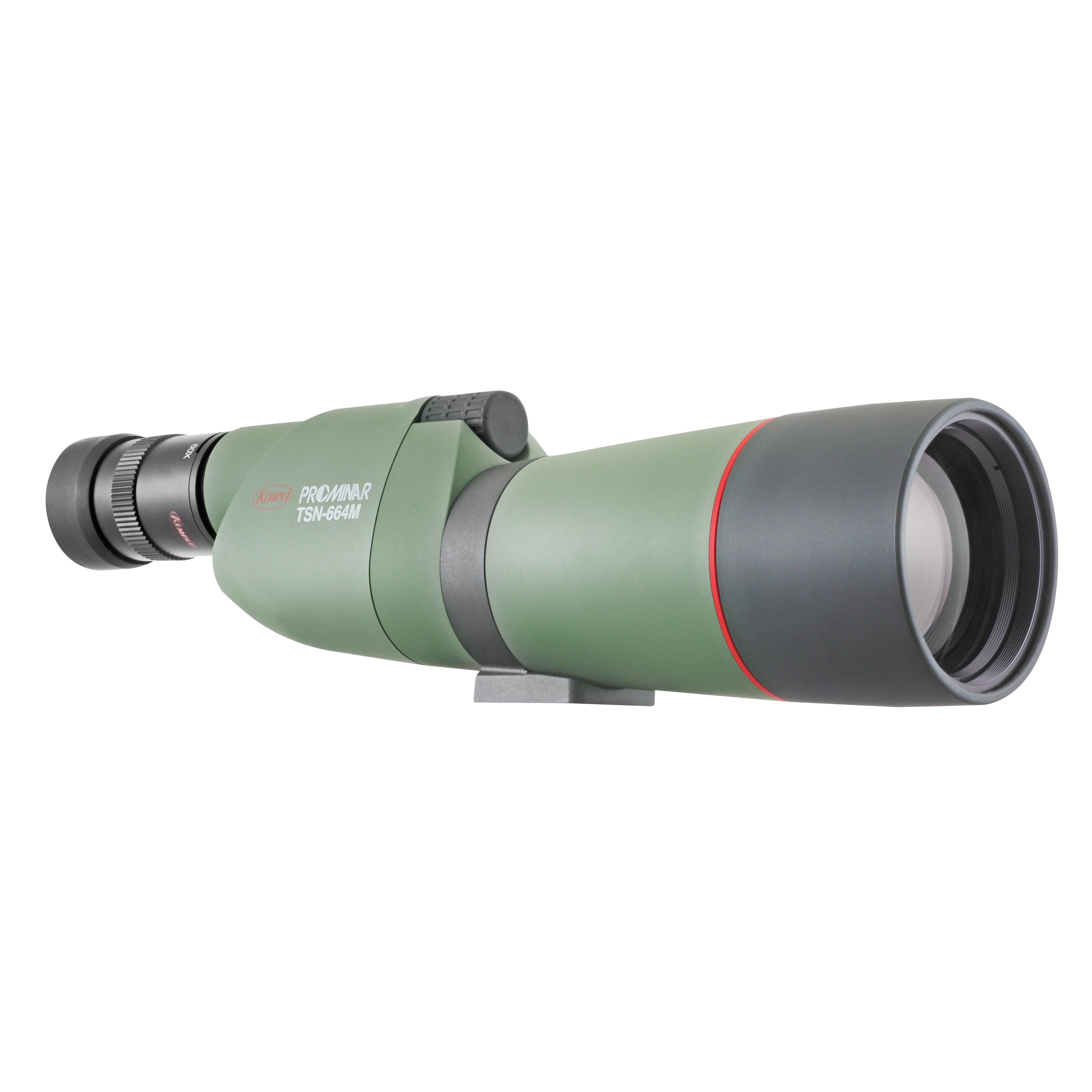 Kowa TSN-664M straight spotting scope with 20-60x zoom and stay on case